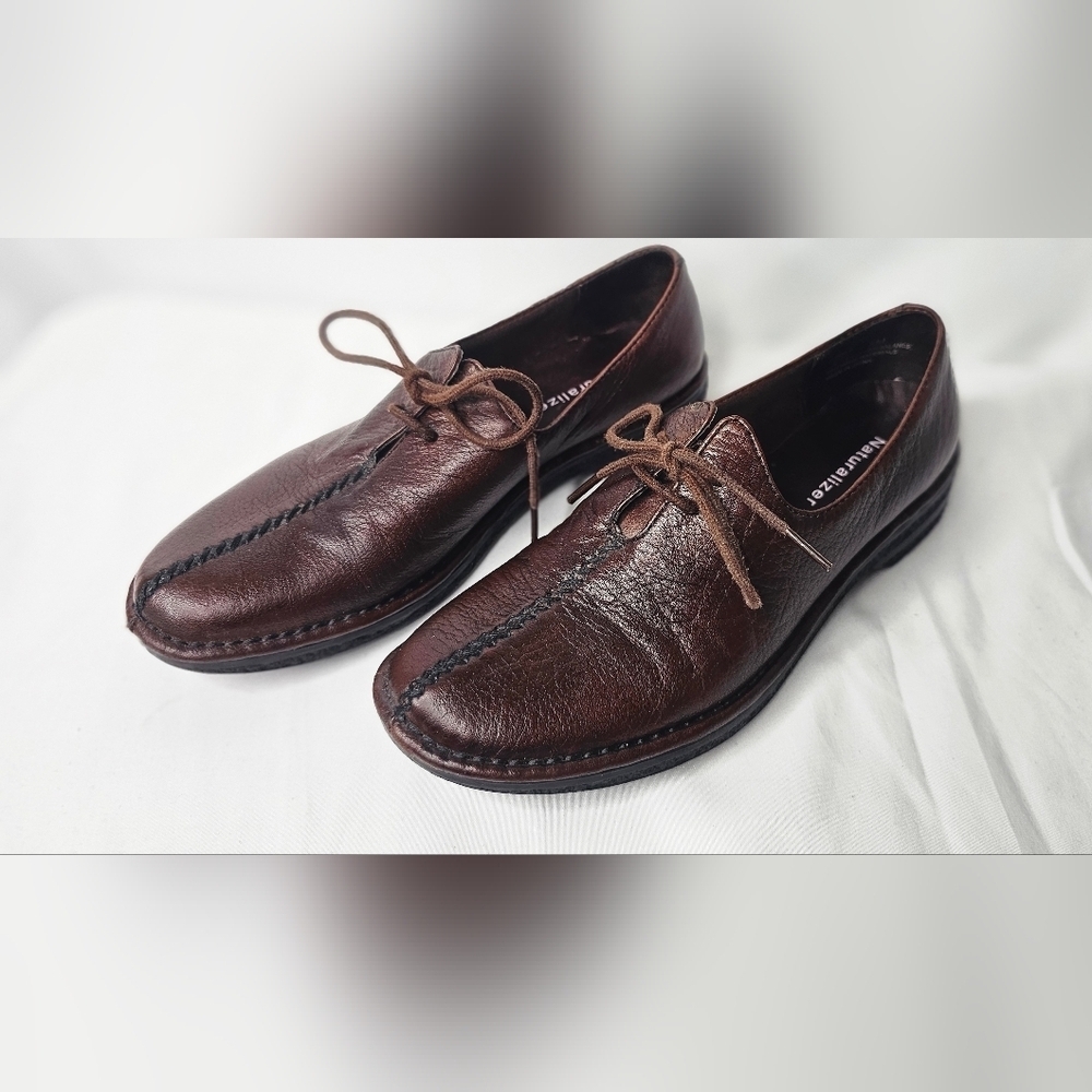 Vtg Naturalizer Gerald Brown Comfort Loafers Tie Slip-On Shoes Women's Size 5M